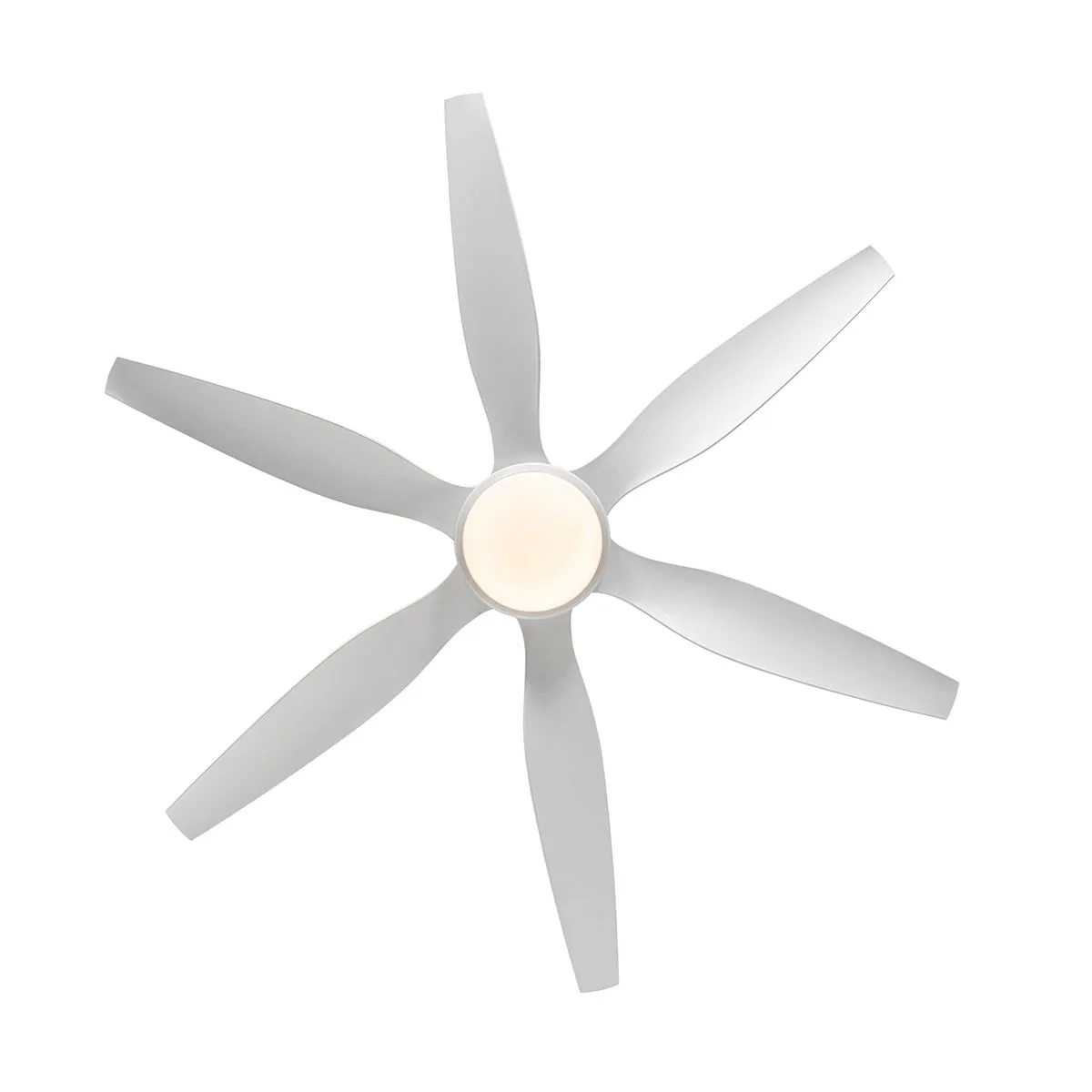 Ventilatore da soffitto bianco incl. LED e telecomando - Tak