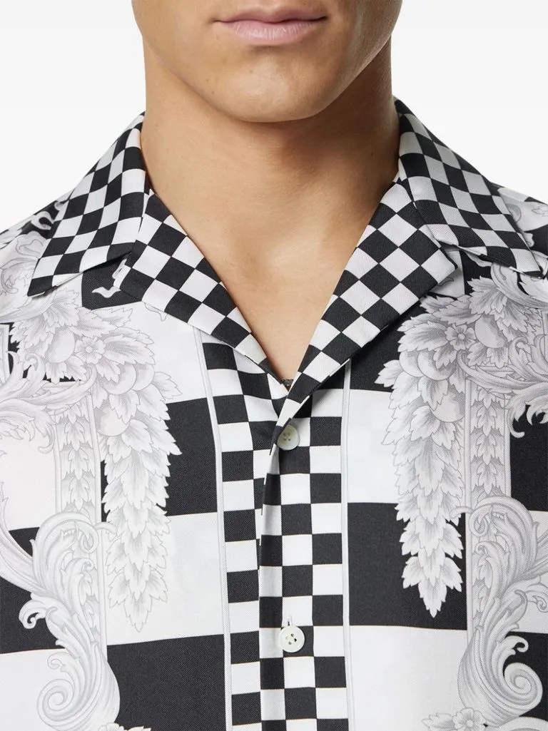versace Camicia stampa quadri