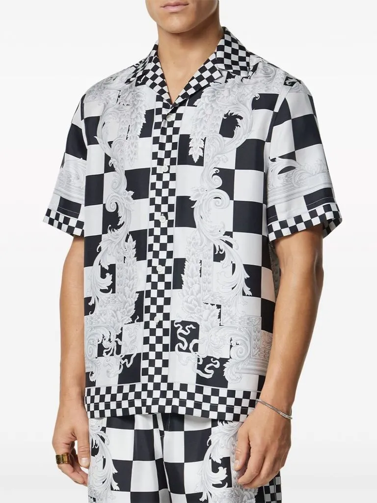 versace Camicia stampa quadri