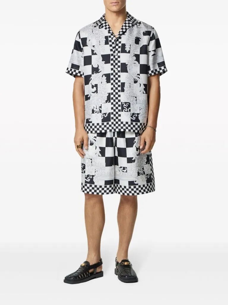 versace Camicia stampa quadri
