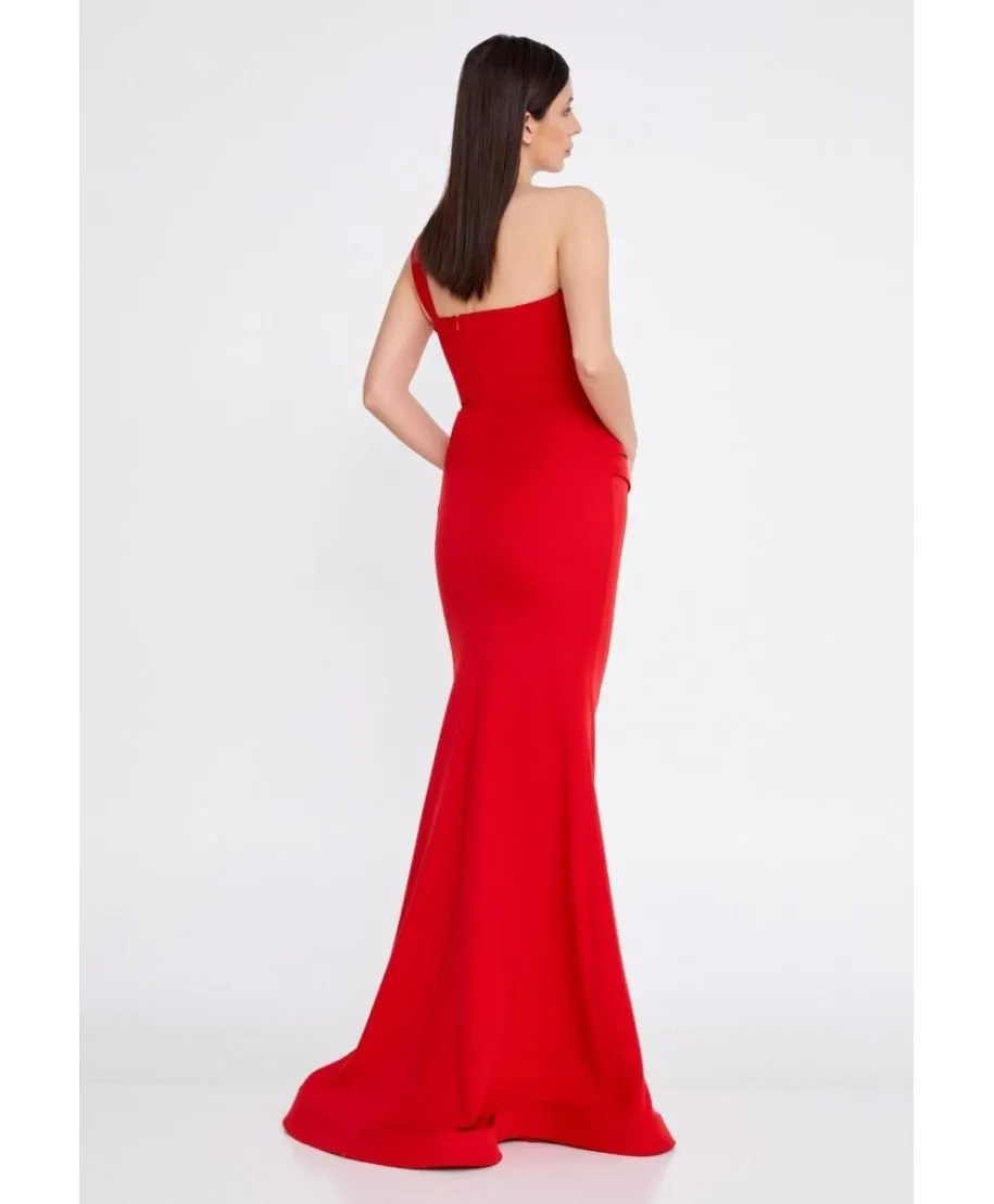 Vestito elegante, rosso - Da cerimonia - A sirena