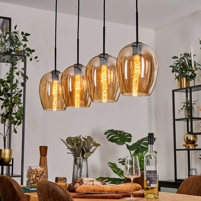 Vevino Lampada a sospensione Nero, 4-Luci