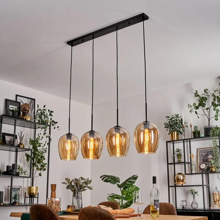 Vevino Lampada a sospensione Nero, 4-Luci