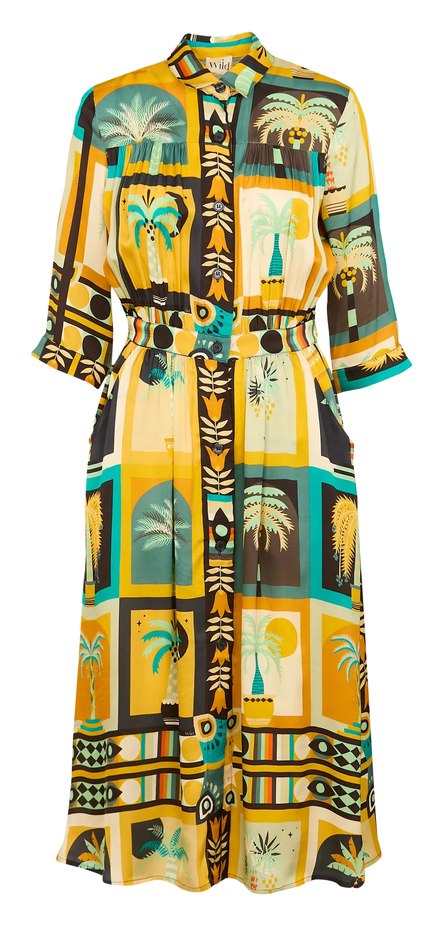  WILD   JESSE BELDI - Robe longue imprimée | Nero