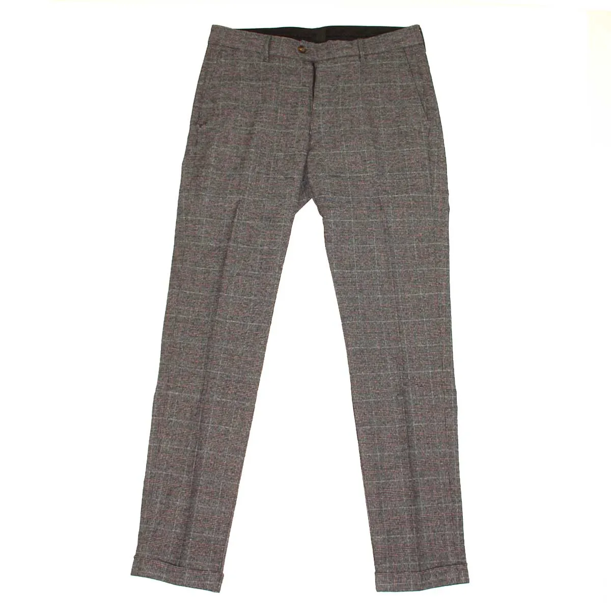 Zero pantaloni uomo beron colore grigio melanzana