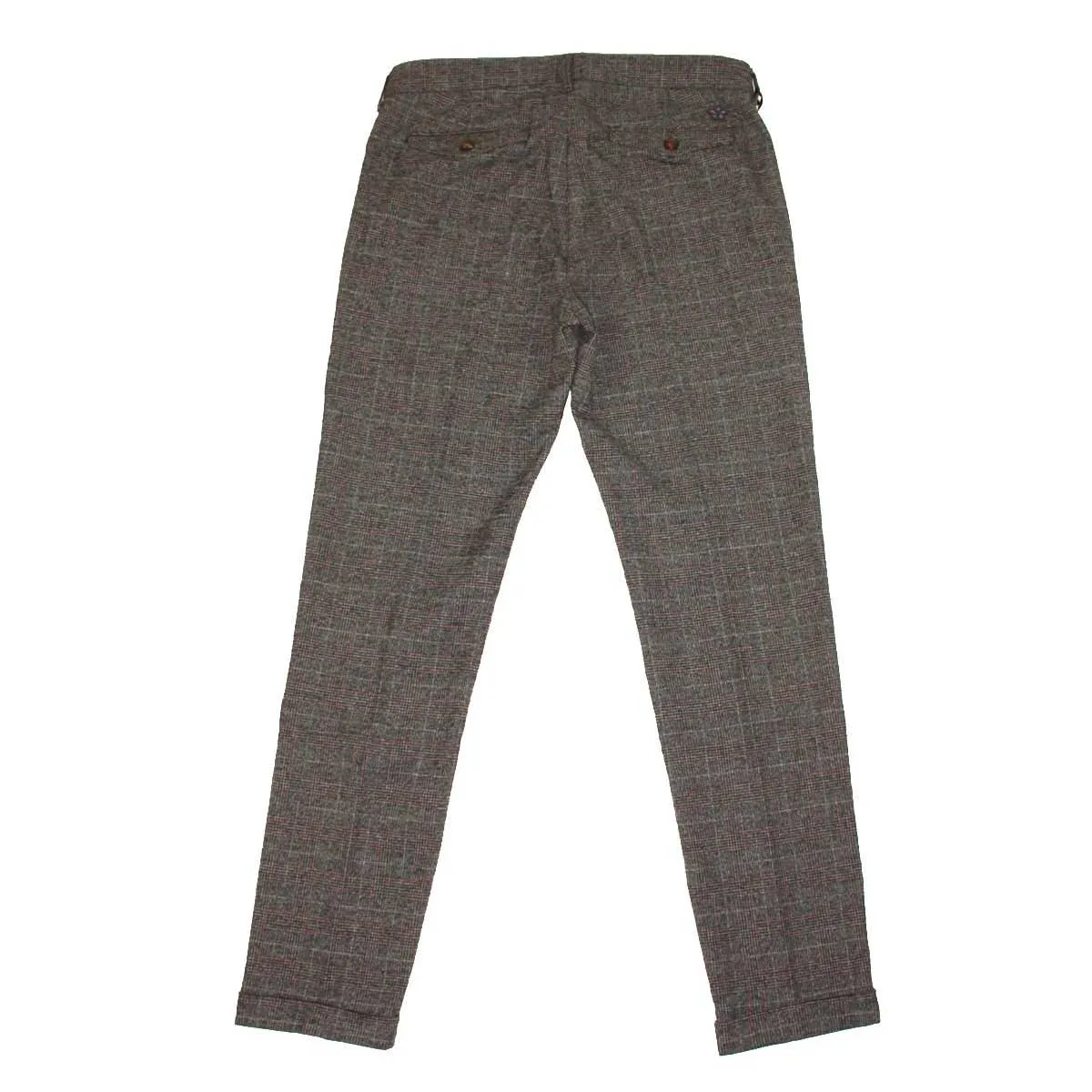 Zero pantaloni uomo beron colore grigio melanzana