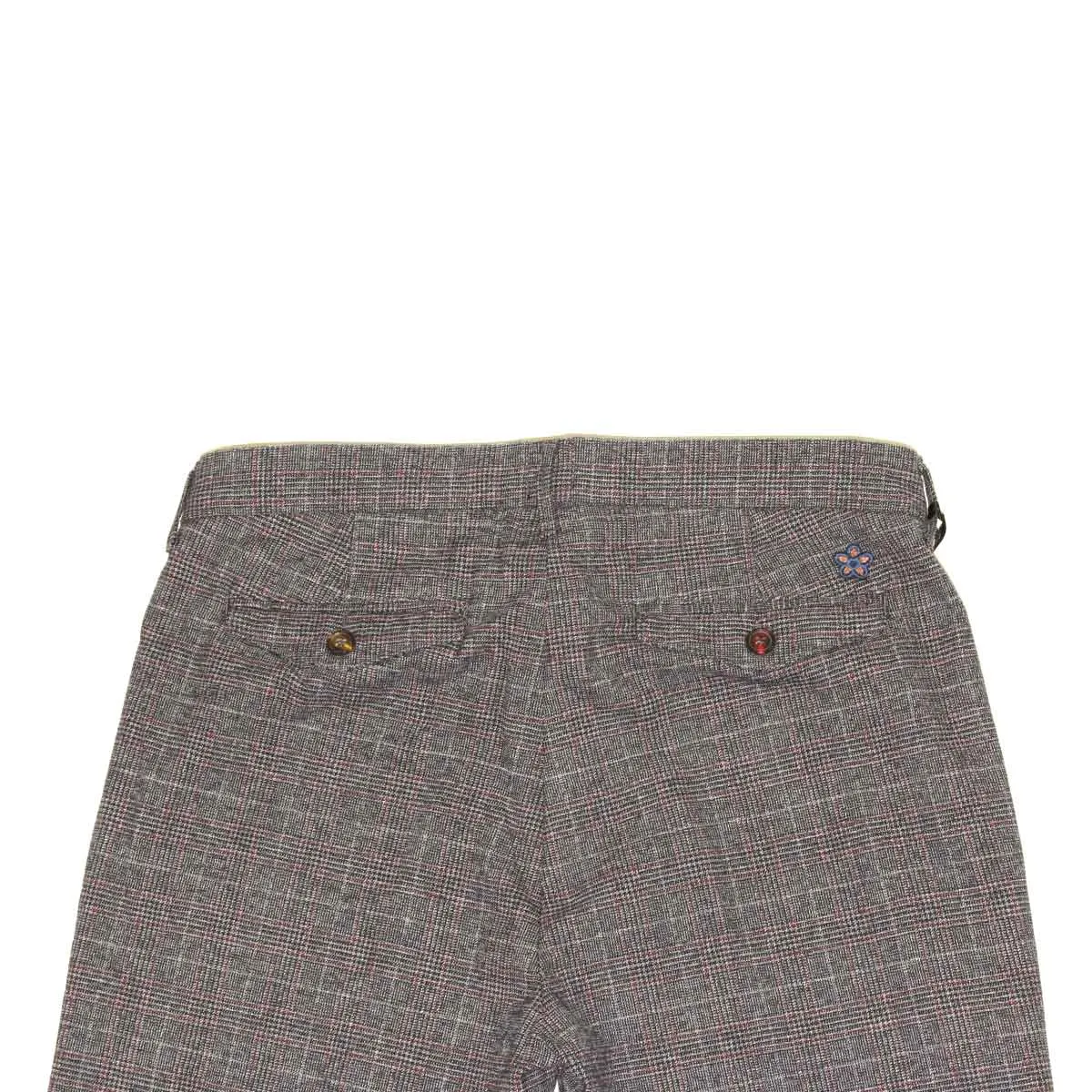 Zero pantaloni uomo beron colore grigio melanzana