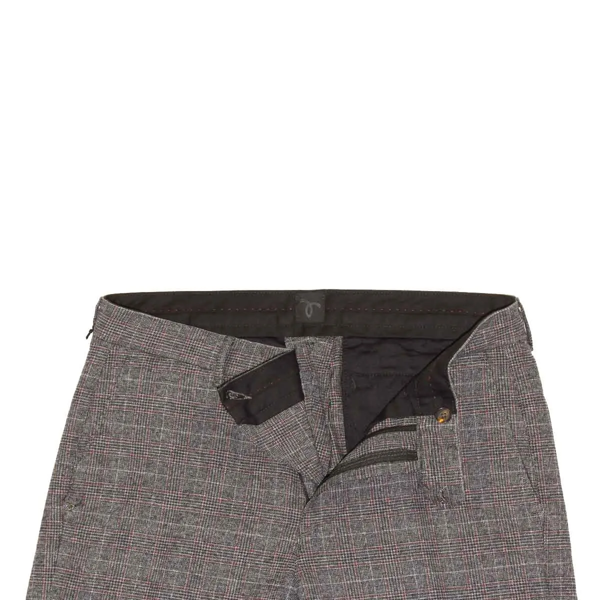 Zero pantaloni uomo beron colore grigio melanzana